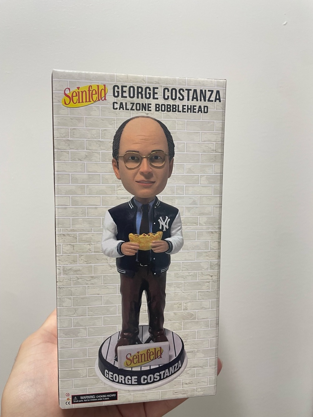 2026 New York Yankees Seinfeld George Costanza Calzone Bobblehead 8/27 In Hand